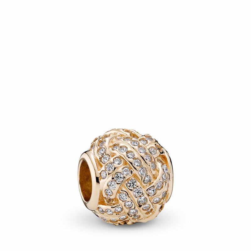 Talismane Pandora Sparkling Love Knot Aur (eUj4SXgH)